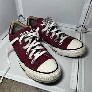 CONVERSE ALL STAR Burgundy Red Brand Sneakers Womens Sz 7